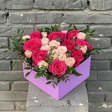 Цветочная композиция из Розы в коробке в Новой Ляде