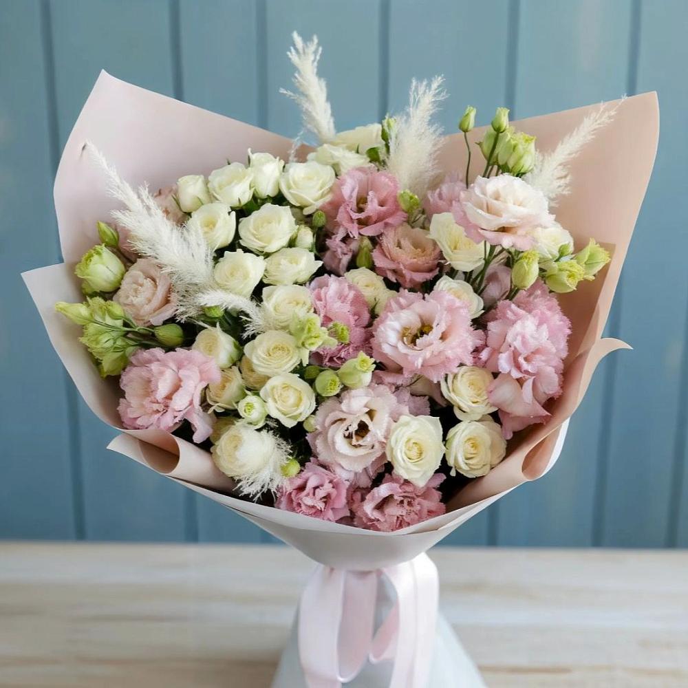 Букет цветов из: Альстромерии и Розы в Новой Ляде