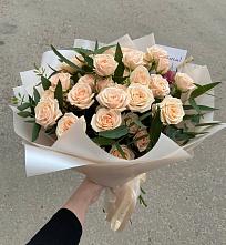 Букет Кремовые розы Латте в Новой Ляде