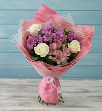 Букет цветов из:  Герберы #REPLACE_PRED# Новой Ляде