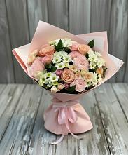 Букет цветов из:  Гвоздики, Розы и Хризантемы #REPLACE_PRED# Новой Ляде