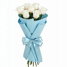 Букет 7 белых роз Проуд #REPLACE_PRED# Новой Ляде