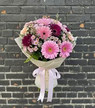 Букет цветов из:  Герберы и Хризантемы в Новой Ляде