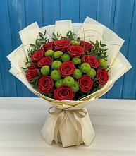 Букет цветов из:  Розы и Хризантемы в Новой Ляде