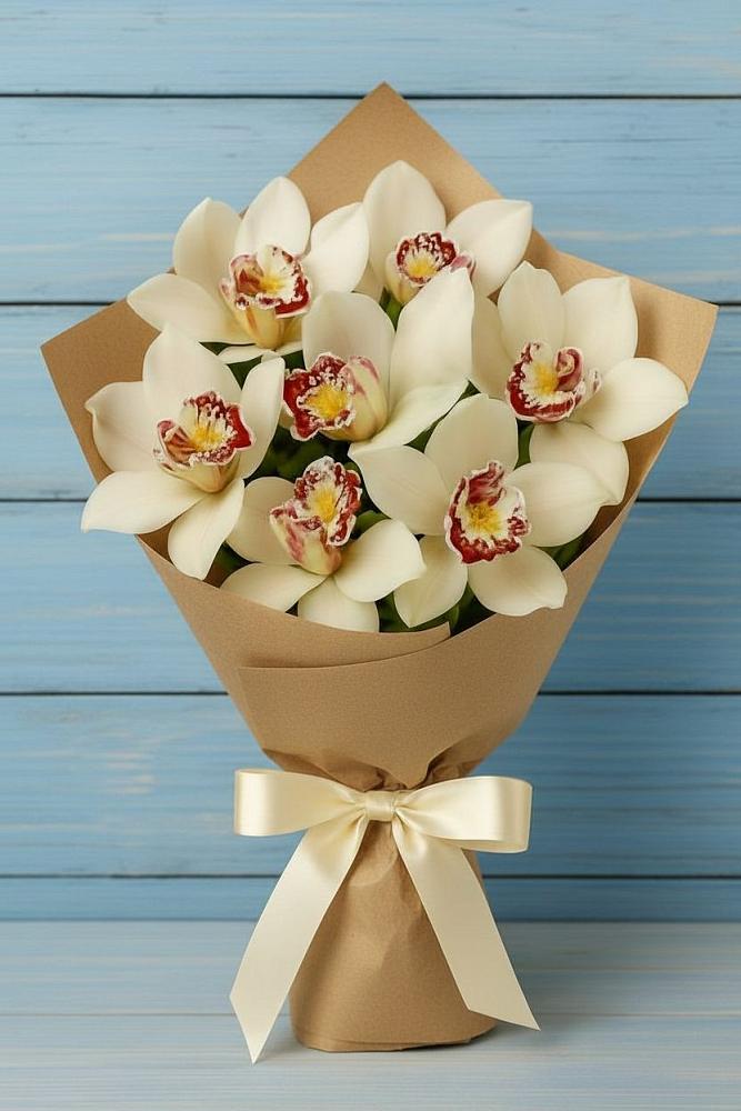 Букет цветов из: Орхидеи и Розы в Новой Ляде