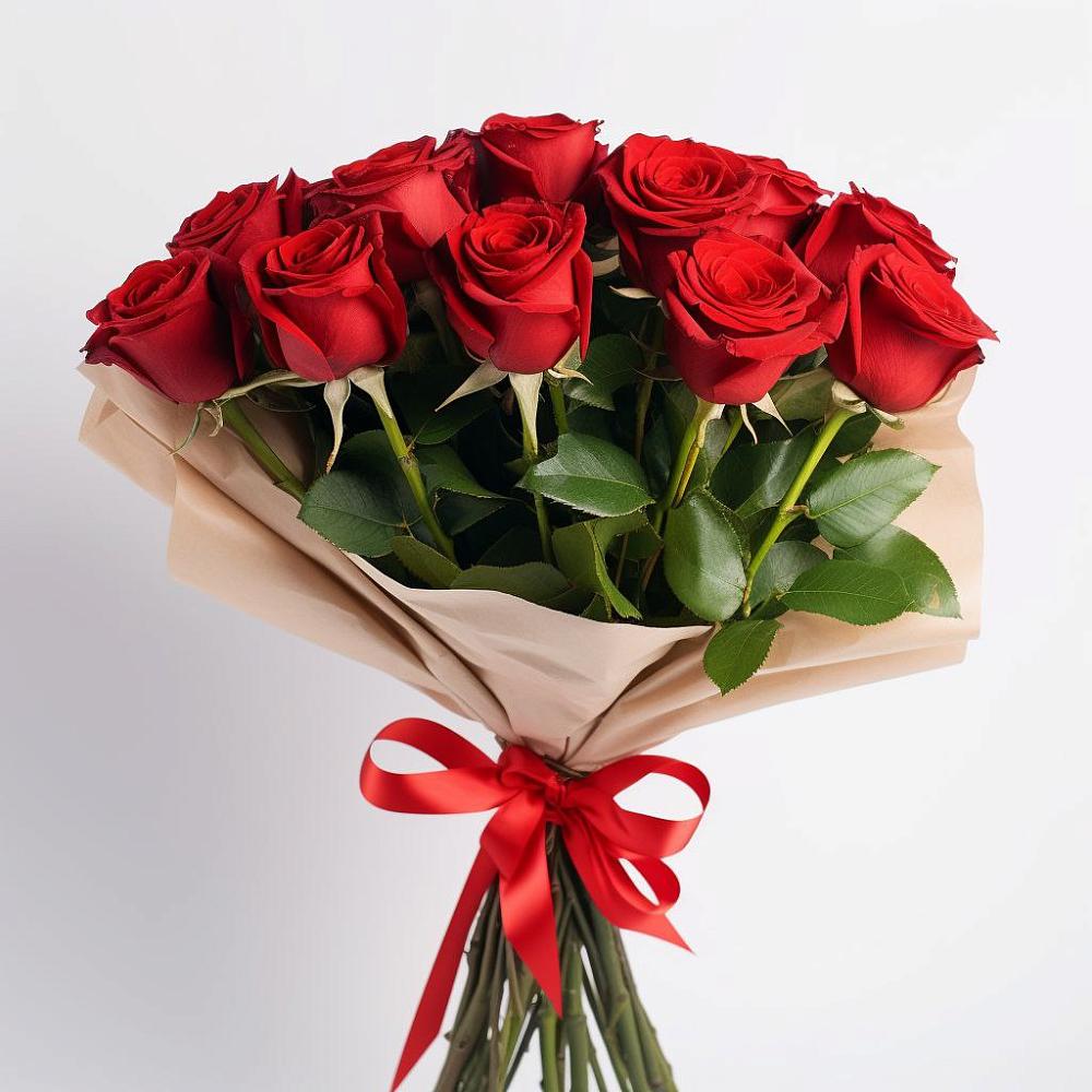 Букет 11 Красных роз Эдлесс Лав в Новой Ляде