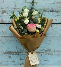 Букет цветов из:  Розы и Лизиантусы #REPLACE_PRED# Новой Ляде